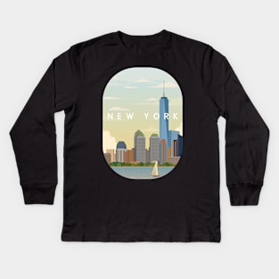 New York V.2 Kids Long Sleeve T-Shirt